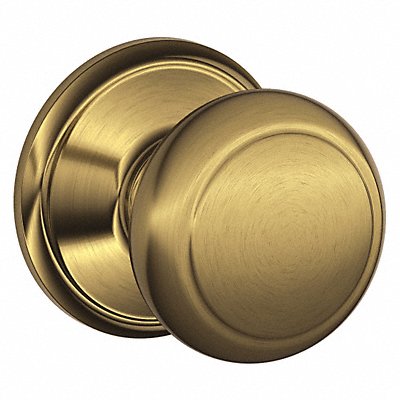 SCHLAGE F10AND609 Knob Lockset Mechanical Passage Grd. 1