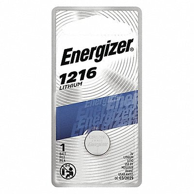 ENERGIZER ECR1216BP Button Battery Lithium 3VDC 1216