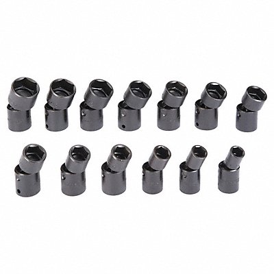 PROTO J74143 Impact Socket Set Steel Black Oxide 1/2- 1 1/4 in