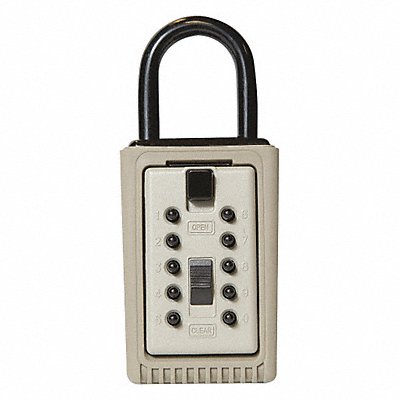 KIDDE 1404 Lock Box Clay Portable Push Button 3 Keys