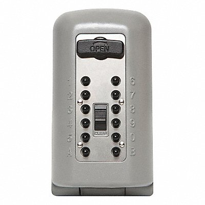 KIDDE 2047 Lock Box Titanium Push Button 5 Keys