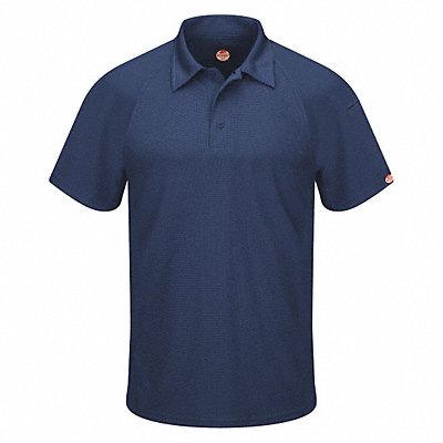 RED KAP SK92NVSS5XL Short Sleeve Polo 5XL Polyester 5 oz.
