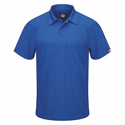 RED KAP SK92RBSSS Short Sleeve Polo S Button 5 oz.