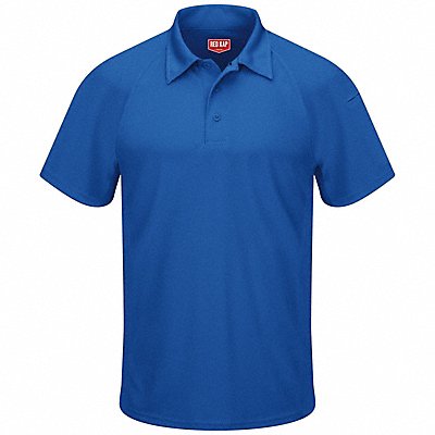 RED KAP SK92RBSS4XL Short Sleeve Polo 4XL Button 5oz