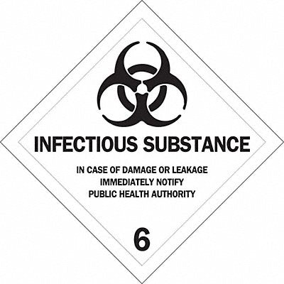 BRADY 63473 DOT Container Label 4 Label W