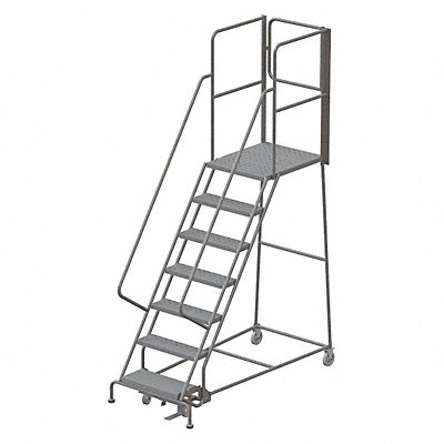 TRI-ARC KDSR107246XR Rolling Ladder 7 Steps Load Cap. 450 lb.