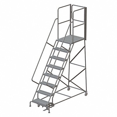 TRI-ARC KDSR108246XR Rolling Ladder Steel 8 Steps Cap. 450lb.