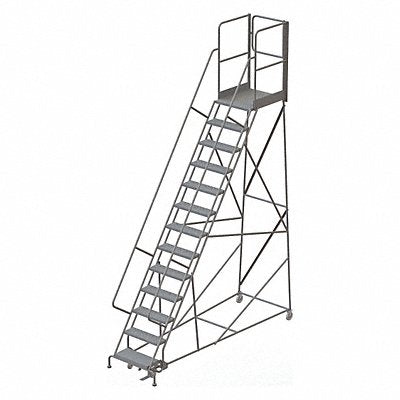 TRI-ARC KDSR113246XR Rolling Ladder Steel 13 Steps 450 lb.
