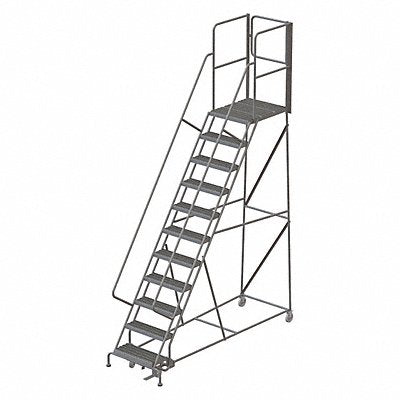 TRI-ARC KDSR111242XR Rolling Ladder Steel 11 Steps 450lb.
