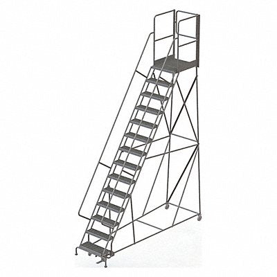 TRI-ARC KDSR114242XR Rolling Ladder Steel 14 Steps 450lb.