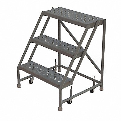 TRI-ARC WLSR003246 Rolling Ladder Steel 3 Steps 450 lb.