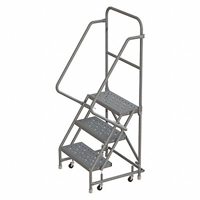 TRI-ARC WLSR103166 Rolling Ladder Steel 3 Steps 450lb.