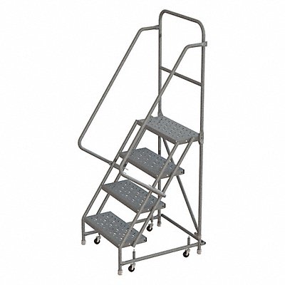 TRI-ARC WLSR104166 Rolling Ladder Steel 4 Step 450 lb.