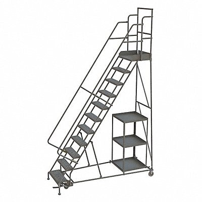 TRI-ARC KDSP111242 Stock Picking Rolling Ladder Cap.450 lb.