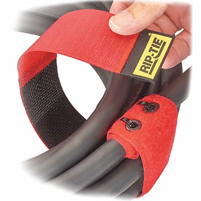 RIP-TIE EW18010BK Hook & Loop Cable Tie 18 in Black PK10