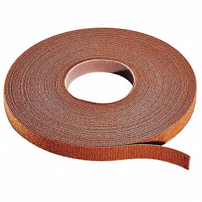 RIP-TIE W75PRLBN Hook & Loop Cable Tie Roll 75 ft Brown