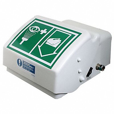 HUGHES SAFETY 45GEW Eye/Face Wash Station Wall White/Green