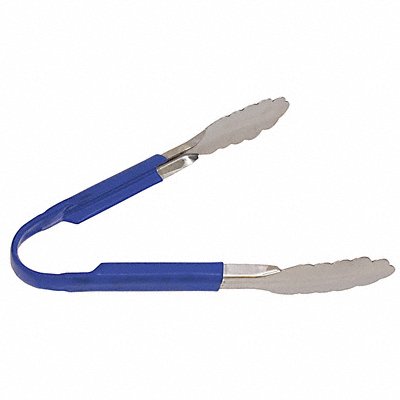 CRESTWARE CG10BL Tong Blue 10 in L Stainless Steel