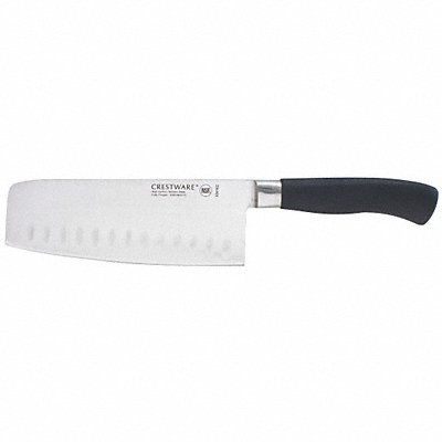 CRESTWARE KN162 Cleaver 7 in Blade Black Handle