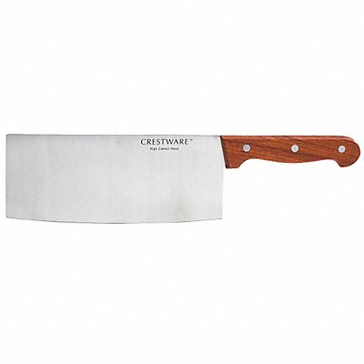 CRESTWARE KN320 Cleaver 8 in Blade Wood Handle
