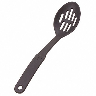 CRESTWARE NY7 Slotted Spoon 12 in L Black