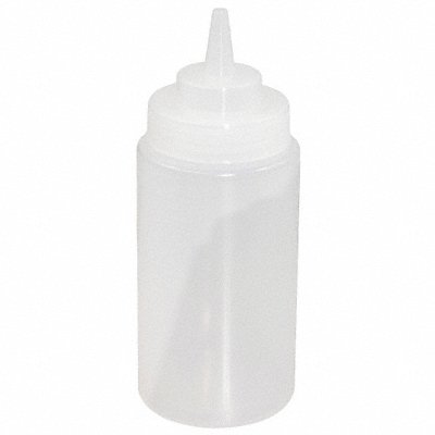 CRESTWARE SB16CW Squeeze Bottle 7 1/2 Clear Plastic PK12
