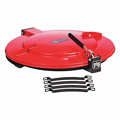 PIG DRM1085RD Drum Lid Red Steel 30 gal