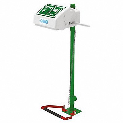 HUGHES SAFETY 45GP Eye/Face Wash Station Pdstl 46-19/64in H