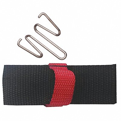 WOMBAT PORTAPAINT 5108 Hook & Loop Belt Black 8 in Lx7 in W