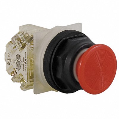 SCHNEIDER ELECTRIC 9001SKR4RH13 Mushroom Head Push Button Non Illuminated Red SPDT