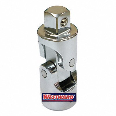 WESTWARD 45J215 Universal Joint Steel Chrome 3/4 in