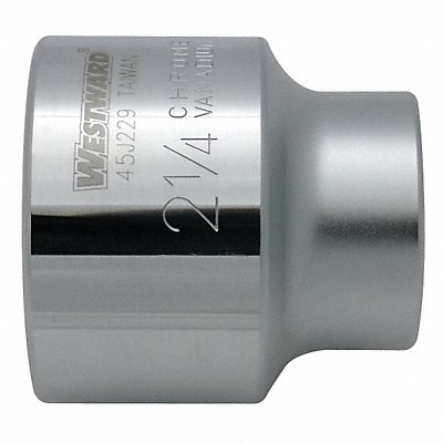 WESTWARD 45J243 Socket Steel Chrome 41 mm