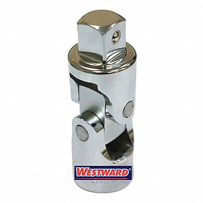 WESTWARD 45J259 Universal Joint Steel Chrome 1 in