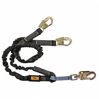 CONDOR 45J291 Shock-Absorbing Lanyard Black