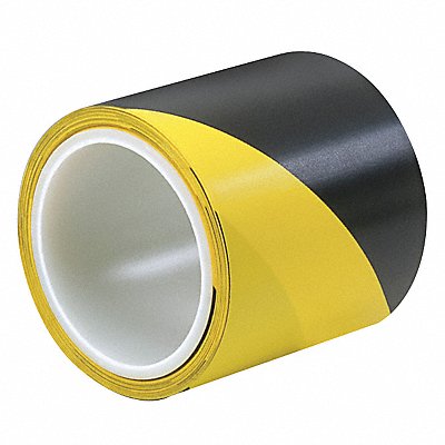 3M 766 Hazard Marking Tape 2 In W Blk/Yellow