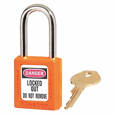 MASTER LOCK 410KAORJ D1944 Lockout Padlock KA Orange 1-3/4 H