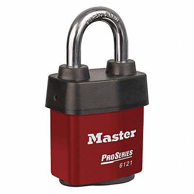 MASTER LOCK 6121RED Lockout Padlock KD Red