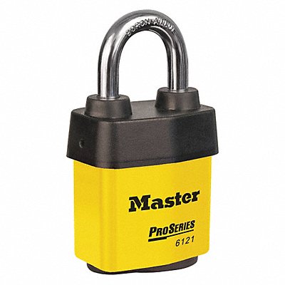 MASTER LOCK 6121KAYellow Lockout Padlock KA Yellow