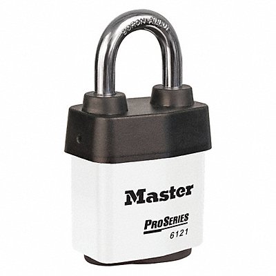 MASTER LOCK 6121KAWHT Lockout Padlock KA White