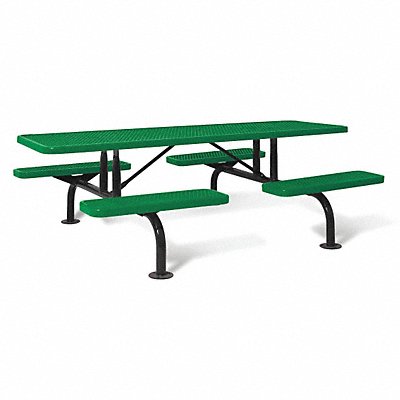 ULTRASITE 239SMVGreen Picnic Table Green 30 in H 96 in W