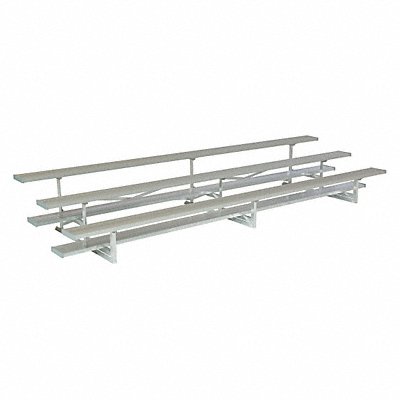 NATIONAL RECREATION SYSTEMS NB0315ASTD Bleacher 3 Rows 30 Seats