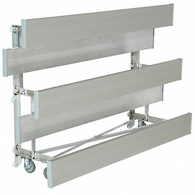 NATIONAL RECREATION SYSTEMS TR03075STD Bleacher 3 Rows 15 Seats 7-1/2 ft L