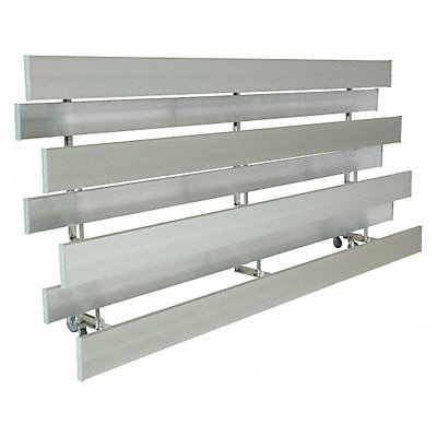 NATIONAL RECREATION SYSTEMS TR0412ALRSTD Bleacher 4 Rows 12 ft L