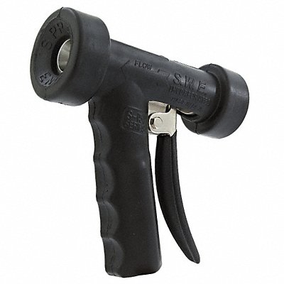 LEONARD VALVE N2SS Hose Nozzle 1/2In Brass SS Rubber 6 In L