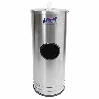 PURELL 9115DS1C Wet Wipe Dispenser Stand Manual Silver