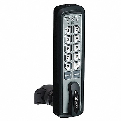 COMPX REGULATOR REGSV5BLK Electronic Keyless Lock Black 1.437 in.