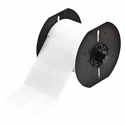 BRADY B3373427 Label White/Clear 3500 per Roll 0.750inW