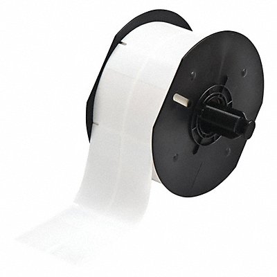BRADY B3375427 Label White/Clear 1400 per Roll 1.000inW