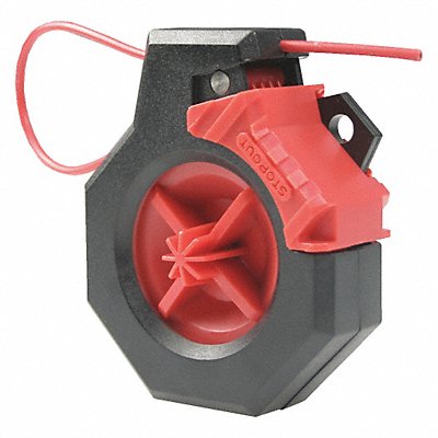 STOPOUT KDD630 Lockout Cable Blk/Red 1 Padlock Plastic