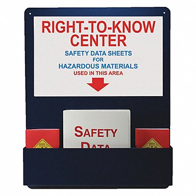 ACCUFORM ZRS729 Right-To-Know Centre English 30 in H